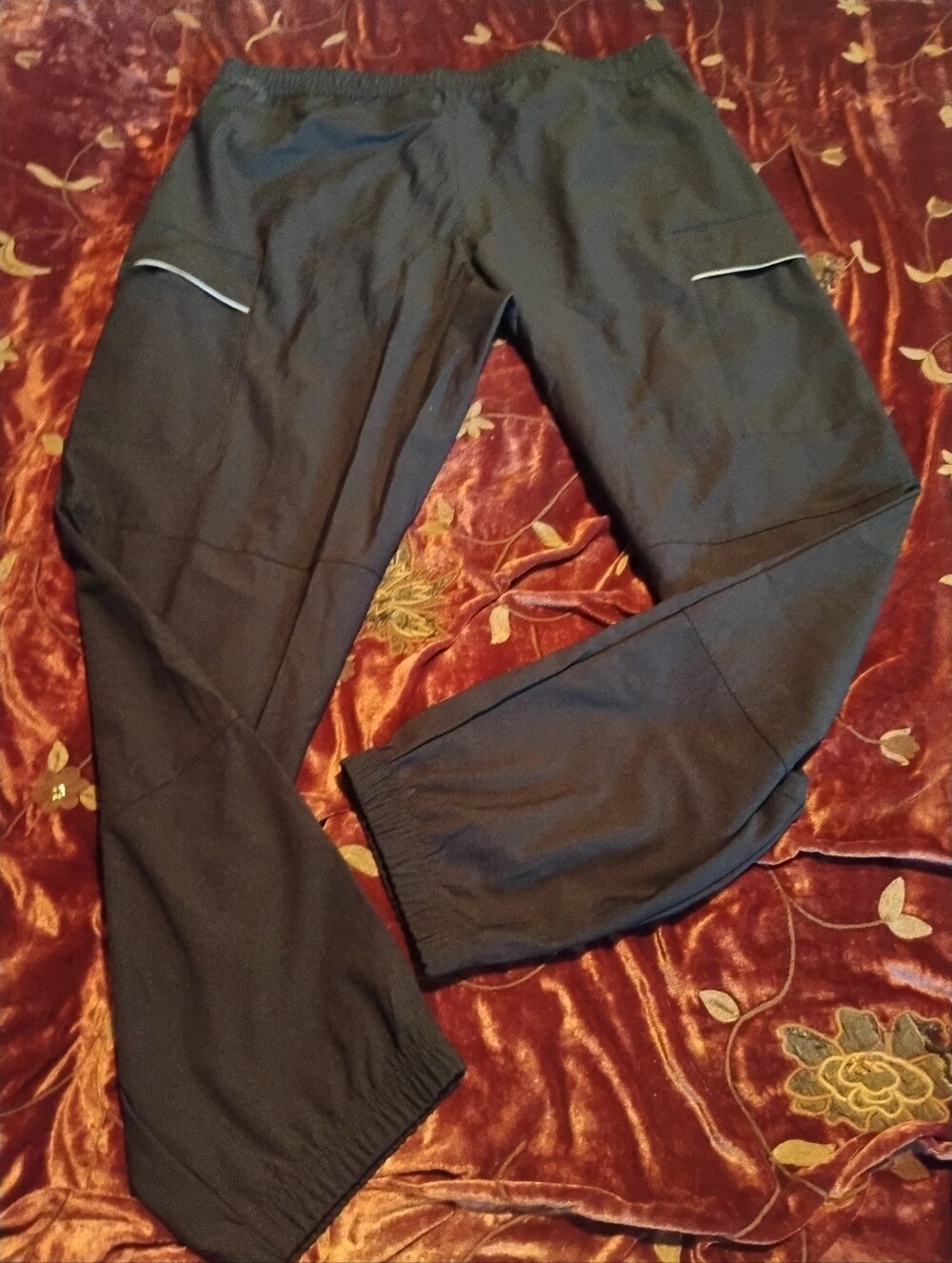 Quiksilver Men’s Black Track Pants - Size Large/Grand - NWOT Reflective Details - Picture 6 of 11
